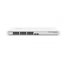 Mikrotik CSS326-24G-2S+RM SwOS powered 24 port Gigabit Ethernet switch with two SFP+ ports in 1U rackmount case